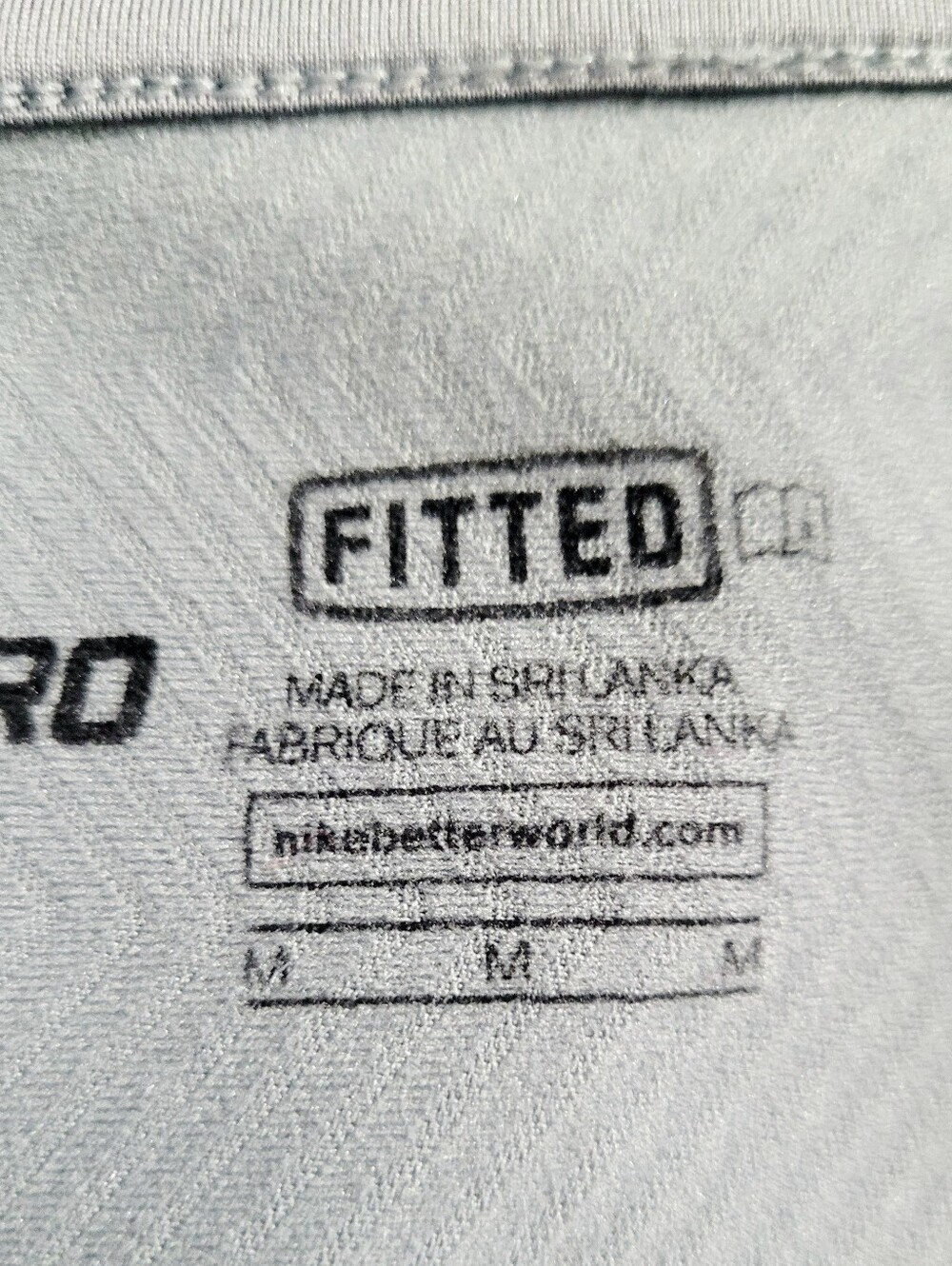Nike Pro Hyperwarm Dri-FIT 1/4 Zip Gray Pullover Thumb Holes Women's Med Fitted - Picture 7 of 14